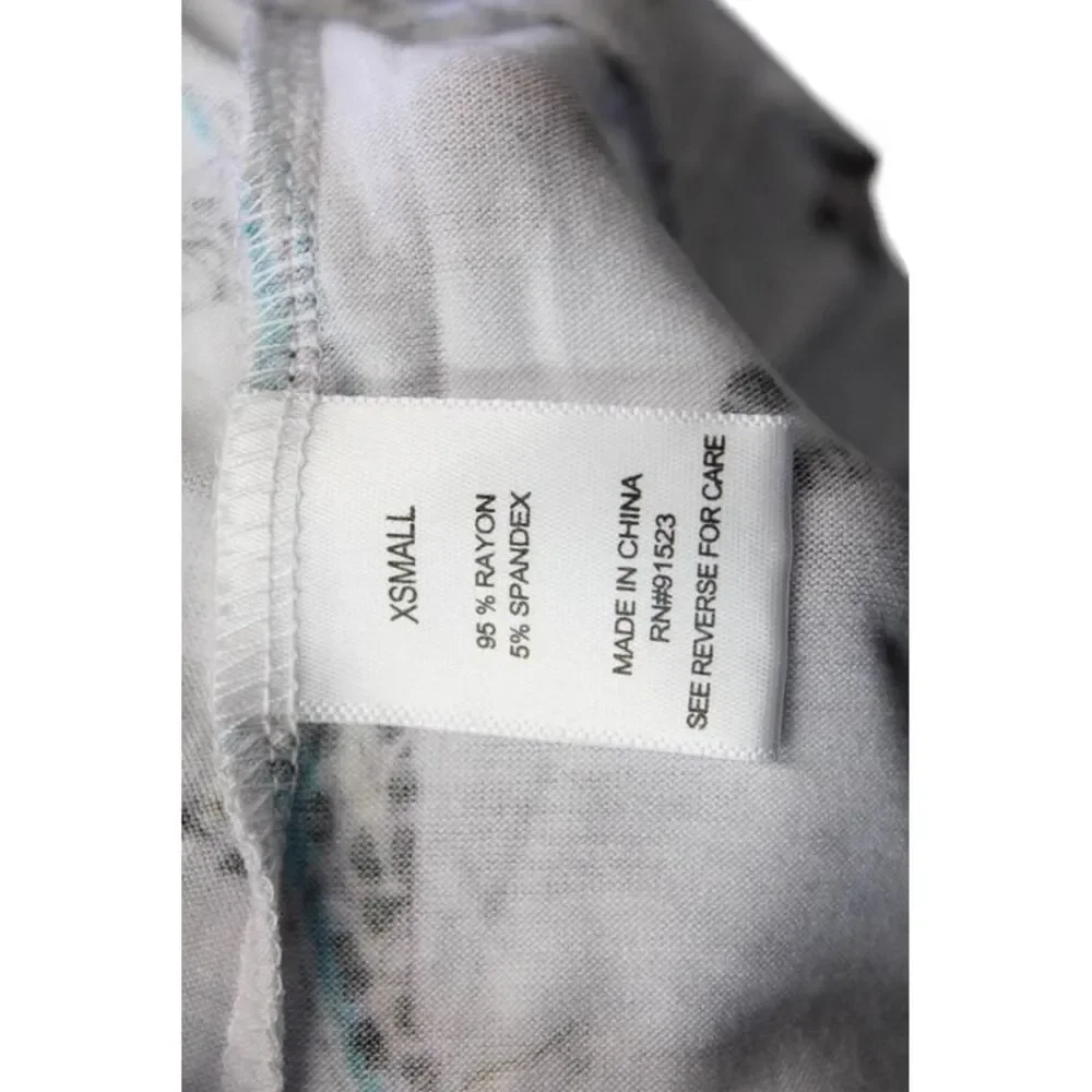 Emerson Road Womens Zebra Print Shorts Pajama Set Gray Size Extra Small
